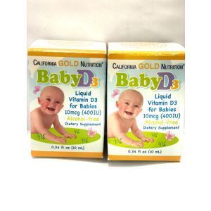 Baby Vitamin D3, California Gold Nutrition, tilgad, 400 RÜ (10 mcg), 10 ml
