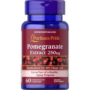 Гранат, экстракт, Pomegranate Extract, Puritan's Pride, 250 мг, 60 капсул
