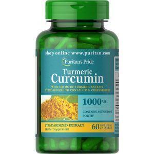 Kurkumi kurkumiin bioperiiniga, Puritan's Pride, 1000 mg, 60 kapslit