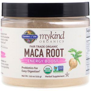 Maca juur, eluaed, MyKind Organics, orgaaniline, energiavõimendaja, 225 g