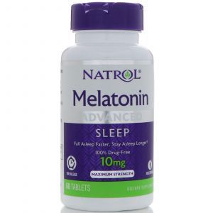 Melatoniin, melatoniin, natrool, toimeainet prolongeeritult vabastav, 10 mg, 60 tabletti