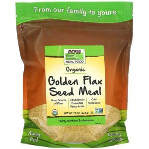 Семена золотистого льна, Flax Seed Meal, Now Foods, 624 г