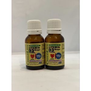 D3-vitamiin lastele, D3-vitamiini tilgad, ChildLife, orgaaniline, marjad, 400 RÜ, 10 ml