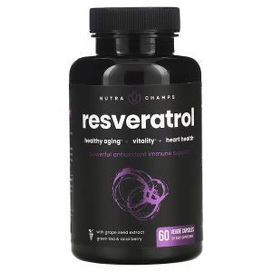Ресвератрол , Resveratrol, NutraChamps, 60 вегетарианских капсул