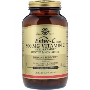 Витамин С сложноэфирный (Эстер С), Ester-C Plus Vitamin C, Solgar, 500 мг, 250 капсул (Default)