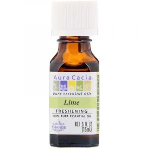 Эфирное масло лайма (Oil Lime), Aura Cacia, 100% Pure Essential Oil, 15 мл (Default)