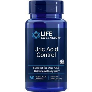 Мочевая кислота, контроль, Uric Acid Control, Life Extension, 60 вегетарианских капсул