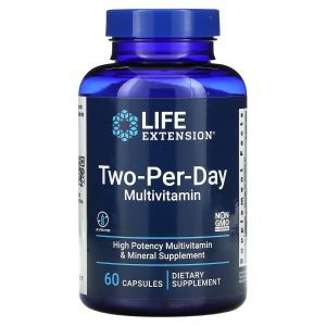 Мультивитамины "Две капсулы в день", Two-Per-Day Capsules, Life Extension, 60 капсул