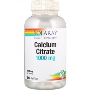 Цитрат кальция, Calcium Citrate, Solaray, 240 капсул (Default)