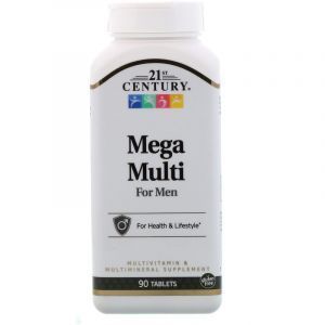 Витаминный комплекс для мужчин, Multivitamin & Multimineral For Men, 21st Century, 90 таб. (Default)