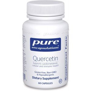 Кверцетин с биофлавоноидами, Quercetin, Pure Encapsulations, для клеточного, кардиометаболического и иммунного здоровья, 60 капсул