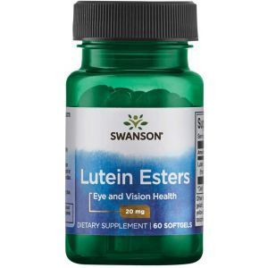 Лютеин, Lutein Esters, Swanson, 20 мг, 60 гелевых капсул 