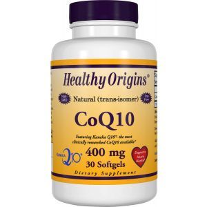 Коэнзим Q10, CoQ10 (Kaneka Q10), Healthy Origins, 400 мг, 30 гелевых капсул