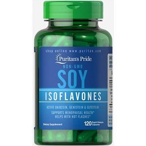 Изофлавоны сои, Soy Isoflavones, Puritan's Pride, 750 мг, 120 капсул быстрого высвобождения