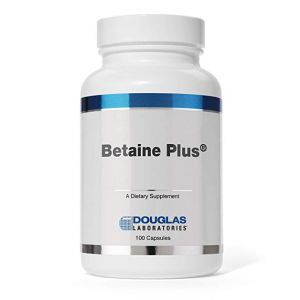 Бетаин, поддержка пищеварения, Betaine Plus, Douglas Laboratories, 100 капсул