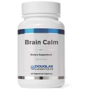 Успокоение мозга, смесь аминокислот и питательных веществ, Brain Calm, Douglas Laboratories, 60 капсул