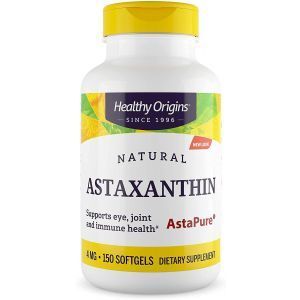 Астаксантин, Astaxanthin, Healthy Origins, 4 мг, 150 гелевых капсул