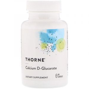 Кальций глюкарат, Calcium D-Glucarate, Thorne Research, 90 капсул (Default)