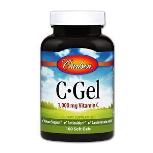 C-vitamiin, C-geel, Carlson Labs, 1000 mg, 100 pehmet geeli