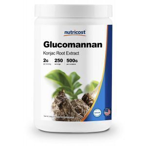 Глюкоманнан, Glucomannan, Nutricost, порошок, 500 грамм