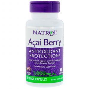 Acai (Super), AcaiBerry, Natrol, 1000 mg, 75 kapslit