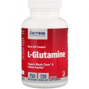 Глютамин, L-Glutamine, Jarrow Formulas, 750 мг, 120 капсул (Default)