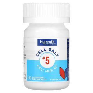Клеточная соль №5, Cell Salt #5, Kali Mur 6X, Hyland's, 100 быстрорастворимых таблеток