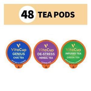 Набор чая "Разнообразие", Tea Pods Variety Pack, VitaCup, 48 шт