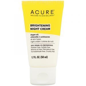Ночной крем, Night Cream, Acure Organics, осветляющий, 50 мл (Default)