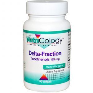 Дельта-фракция токотринол, Delta-Fraction Tocotrienols, Nutricology, 125 мг, 90 кап.