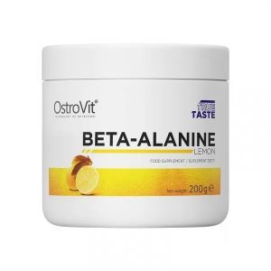 Бета-аланин, Beta-Alanine, OstroVit, вкус лимона, 200 г