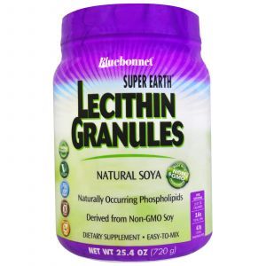 Лецитин, Lecithin Granules, Bluebonnet Nutrition, Гранулы, 720