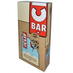 Энергетические батончики с белым шоколадом, орех макадамия, Energy Bar, Clif Bar, 12 бат.
