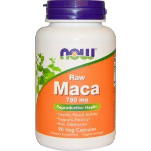 Мака (Maca), Now Foods, вегетарианская, 750 мг, 90 к