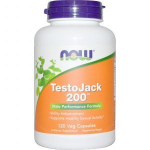 Репродуктивное здоровье мужчин, TestoJack 200, Now Foods, 120 ка