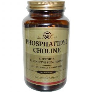 Фосфатидилхолин, Phosphatidyl Choline, Solgar, 100 кап