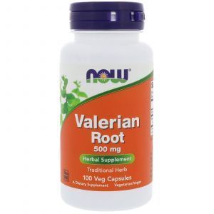 Корень Валерианы, Valerian Root, Now Foods, 500 мг, 100 капс