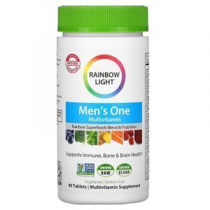Мультивитамины для мужчин, Mens One, Rainbow Light, 90 таблеток