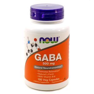 Гамма-аминомасляная к-та (GABA), Now Foods, 500 мг, 100 капс