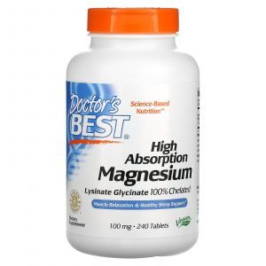Магний хелат, Magnesium, Doctor's Best, 240 таблето