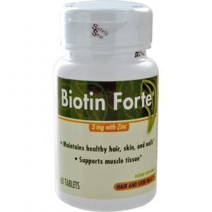Биотин форте с цинком Biotin Forte, Enzymatic Therapy, 60 таблеток 