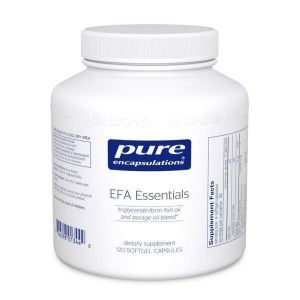 Рыбий жир в триглицеридной форме и смесь масла огуречника, EFA Essentials, Pure Encapsulations, 120 капсул