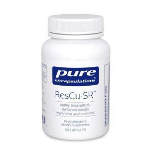 Ресвератрол и куркумин, ResCu-SR, Pure Encapsulations, 60 капсул