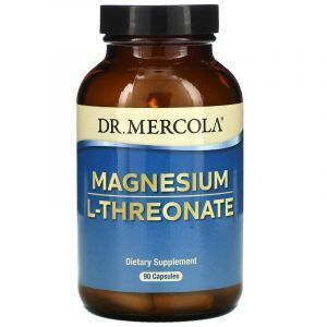 Магний L-треонат, Magnesium L-Threonate, Dr. Mercola, 90 капсул