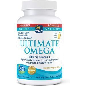 Омега-3 очищенный со вкусом лимона, Ultimate Omega, Nordic Naturals, 1280 мг, 90 гелевых капсул