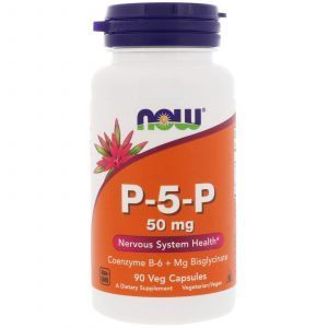 P-5-P püridoksaal-5-fosfaat magneesiumiga, Now Foods, 50 mg, 90 köögiviljakapslit