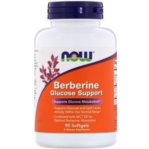 Берберин с глюкозой, Berberine Glucose Support, Now Foods, 90 капсул