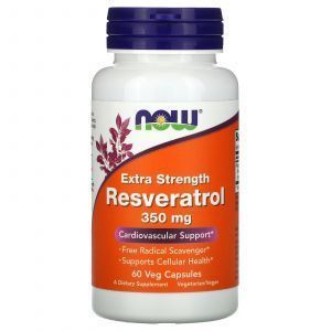 Resveratrool, eriti tugev resveratrool, Now Foods, 350 mg, 60 kapslit