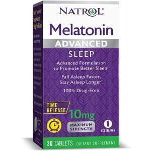 Melatoniin Advanced Sleep, Natrol, 10 mg, 30 tabletti