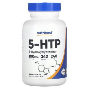 5-HTP, 5-гидрокситриптофан, 5-HTP, Now Foods, 100 мг, 60 вегетарианских капсул